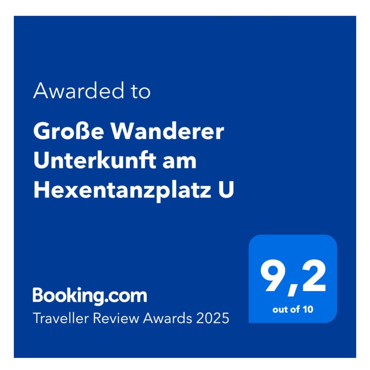 Grosse Wanderer Unterkunft Am Hexentanzplatz U Thale Zewnętrze zdjęcie